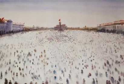 尹朝阳 2004年作 广场系列